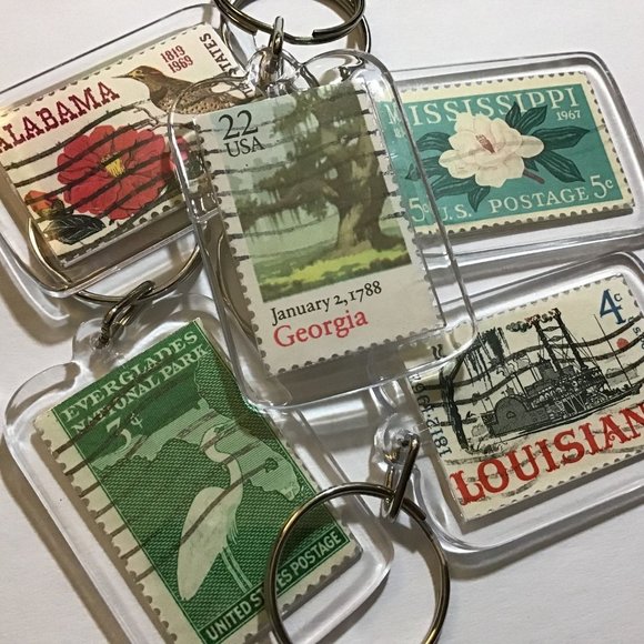 State Keychain: Alabama, Florida, Georgia, Mississippi, Louisiana, South East Re - Picture 1 of 10